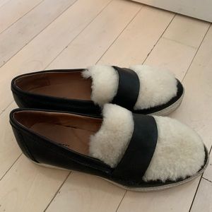 All Black brand fur sneaker